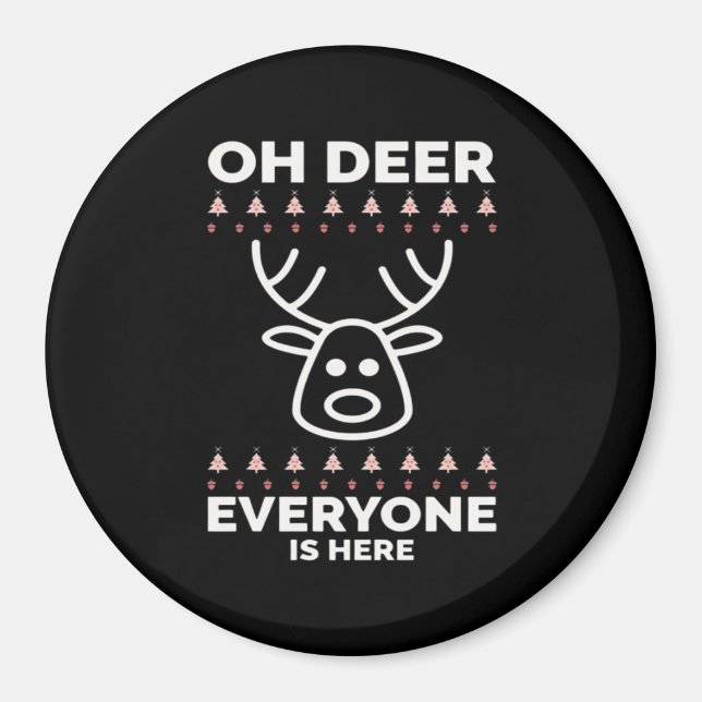 Íman Oh Deer Everyone Is Here Modern Style  (Frente)