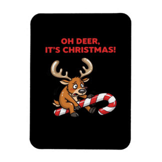 Íman Oh Deer Its Christmas Stressed Reindeer With Sweet