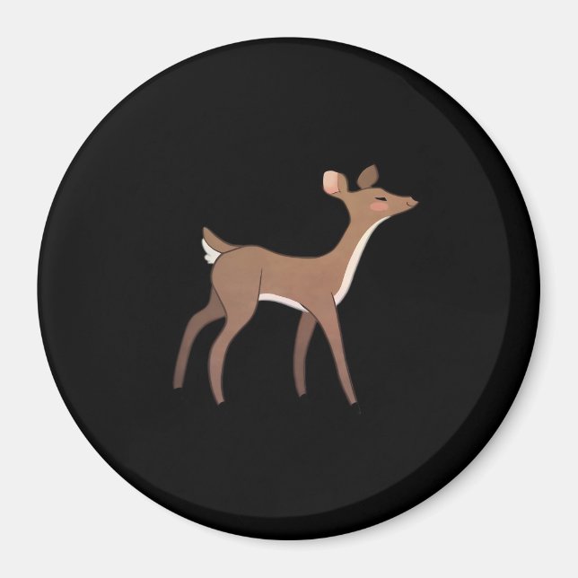 Íman Oh Deer Me Design Criativo Caprichoso  (Frente)