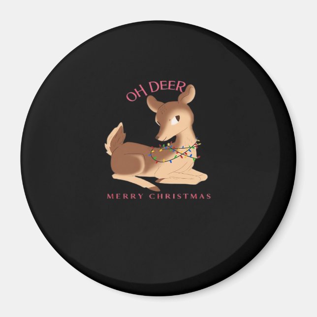Íman Oh Deer Natal Design Moderno  (Frente)