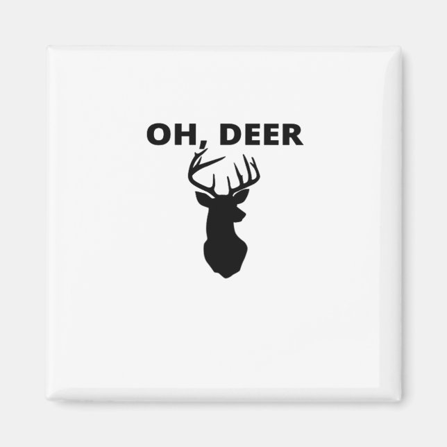 Íman Oh Deer Oh Dear Whimsical Art Style  (Frente)