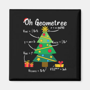 Íman Oh geometria geométrica da árvore de natal diverti