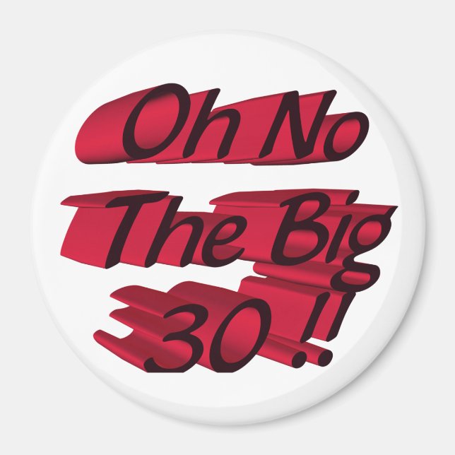 Íman Oh, Não O Grande 30 Magnetos (Frente)