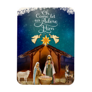 Íman "Oh, vinde, adoremos a Ele" Natal Natividade