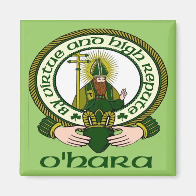 Íman O'Hara Clan Motto Magnet (Frente)
