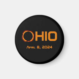 Íman Ohio 2024 Eclipse Solar Total