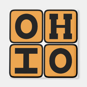 Íman OHIO Estado Ohioan Buckeye EUA Cincinnati Clevelan