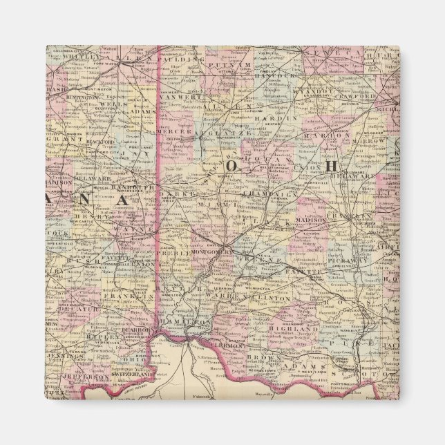 Íman Ohio, Indiana (Frente)