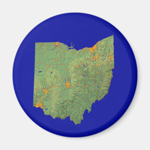 Íman Ohio Map Magnet