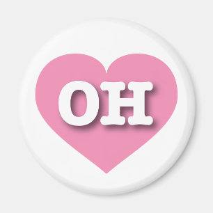 Íman Ohio Pink Heart - Big Love