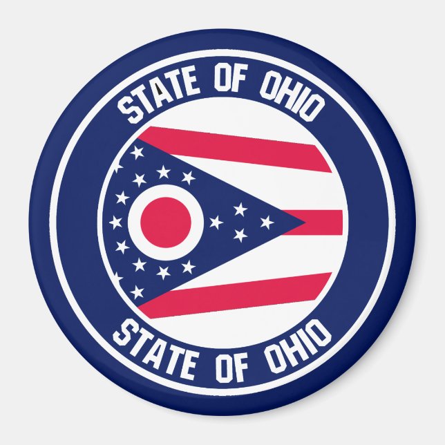 Íman Ohio Round Emblem (Frente)