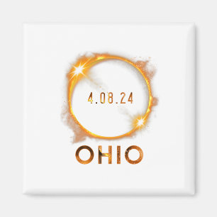 Íman Ohio Total Solar Eclipse abril 8 2024 Ohio Solar E