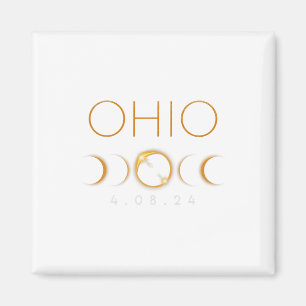 Íman Ohio Total Solar Eclipse abril 8 2024 Ohio Solar E