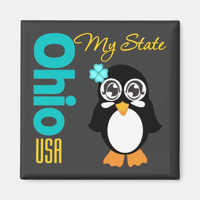 Íman Ohio USA Penguin (Frente)