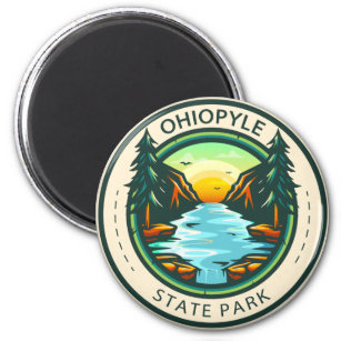 Íman Ohiopyle State Park Crachá da Pensilvânia