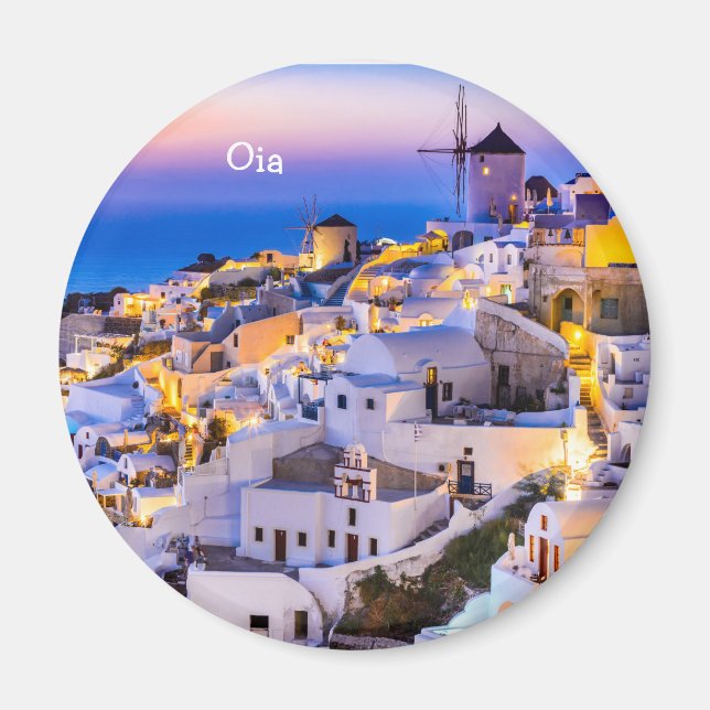 Íman Oia, Grécia de Santorini (Frente)