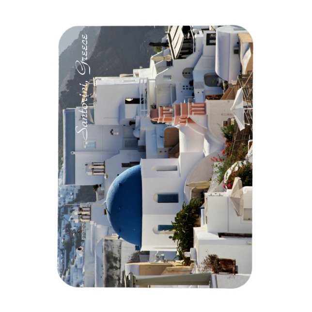 Íman Oia,Grécia Santorini, fotografia, ímã (Vertical)