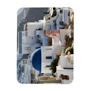Íman Oia, piscina de Santorini, fotografia, ímã