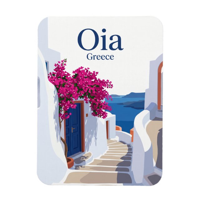 Íman Oia Rua Lateral Grécia (Vertical)