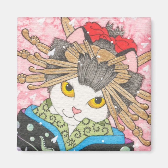 Íman Oiran Gatinho (Frente)