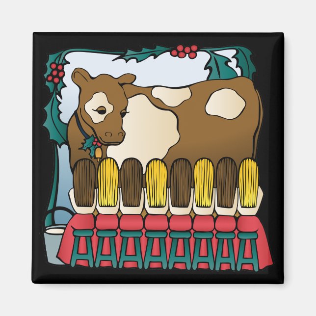 Íman Oito empregadas por ordenha (Frente)