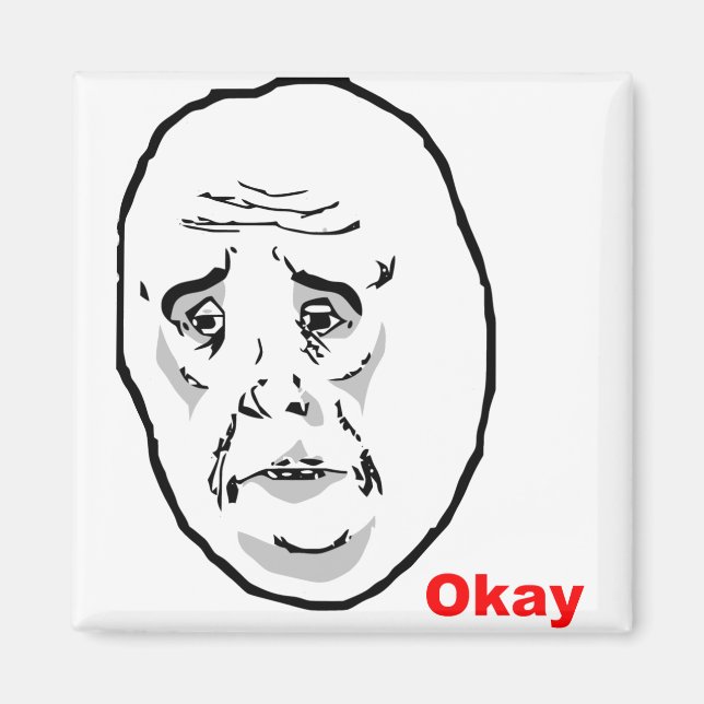 Íman Ok, Cara Rage Face Memória (Frente)