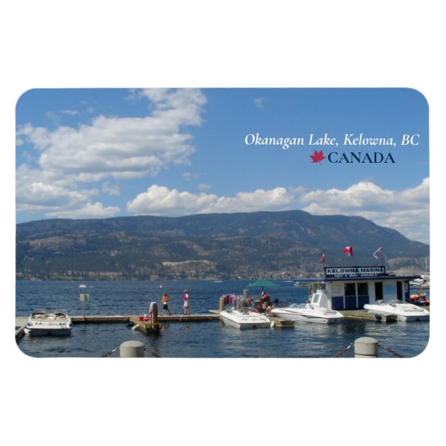 Íman ©Okanagan Lake, Kelowna Marina, BC Canadá (Horizontal)