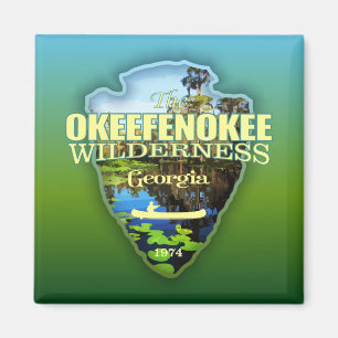 Íman Okeefenokee WA (ponta de seta)