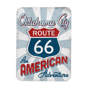 Íman Oklahoma City Route 66 Vintage America Oklahoma
