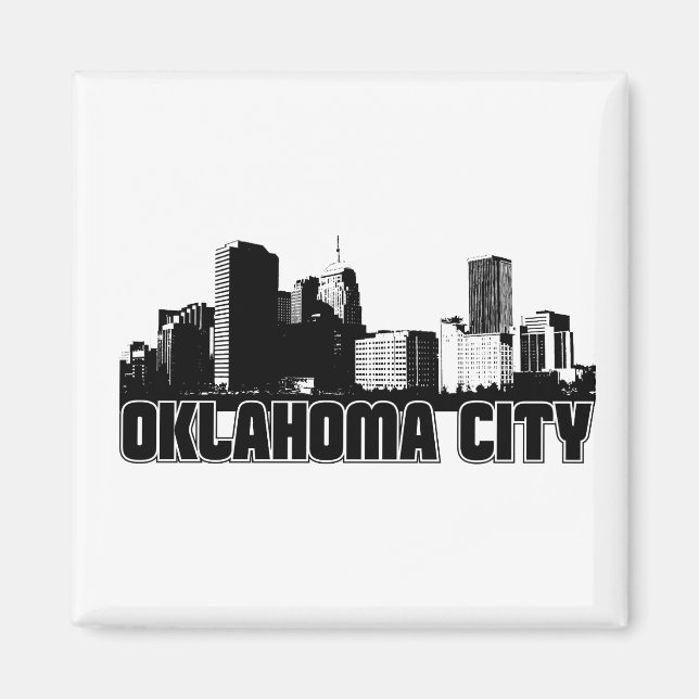 Íman Oklahoma City Skyline (Frente)