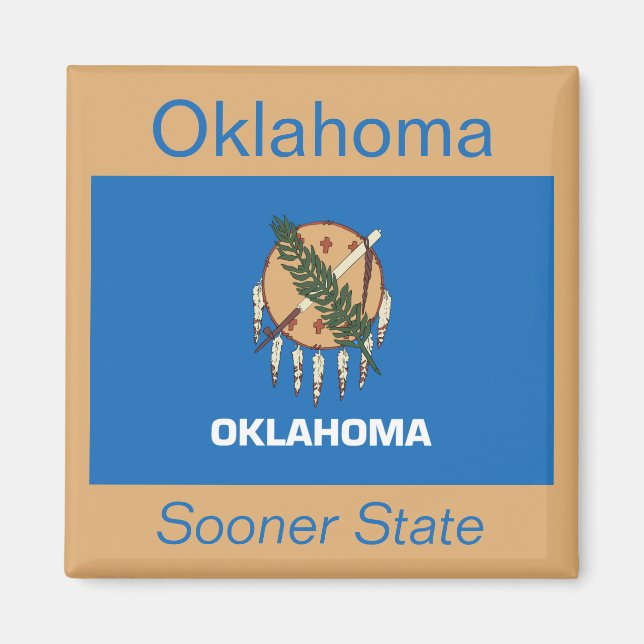 Íman Oklahoma Flag Magnet (Frente)
