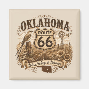 Íman Oklahoma Rota 66 Pradaria Ímã Lembrança