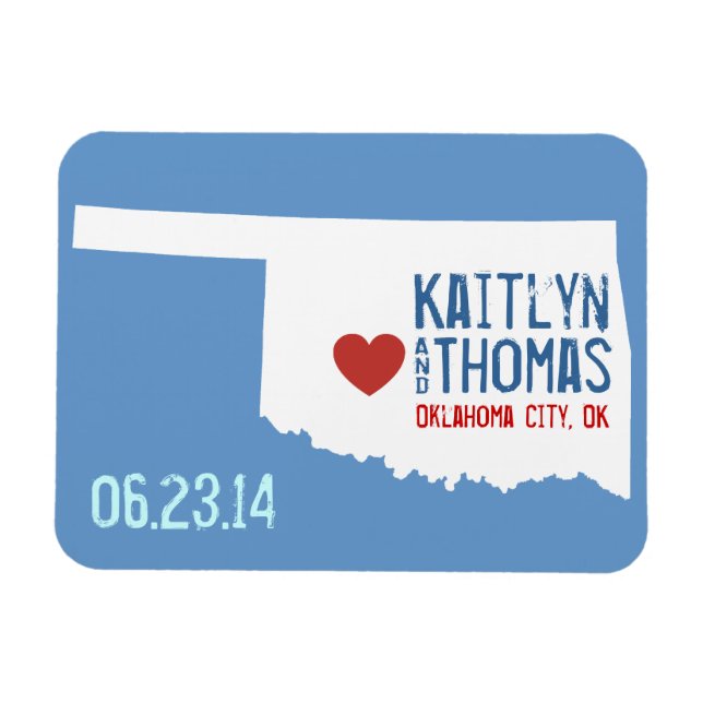 Íman Oklahoma Save Date - Customizable City (Horizontal)