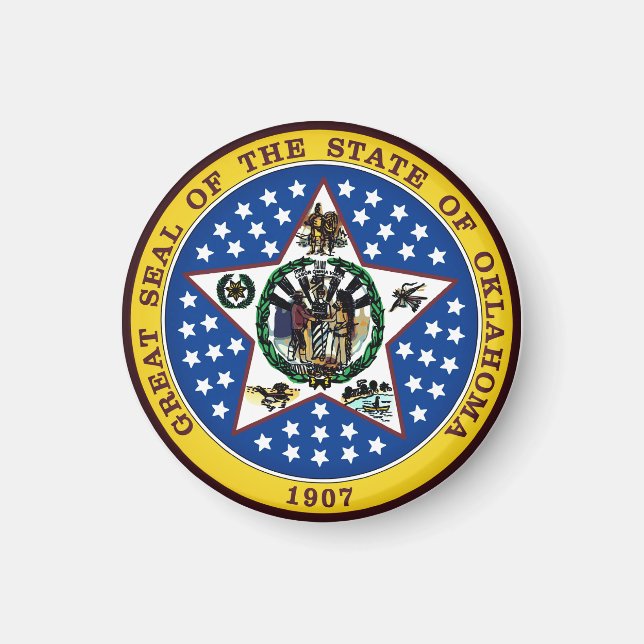 Íman Oklahoma State Seal (Frente)