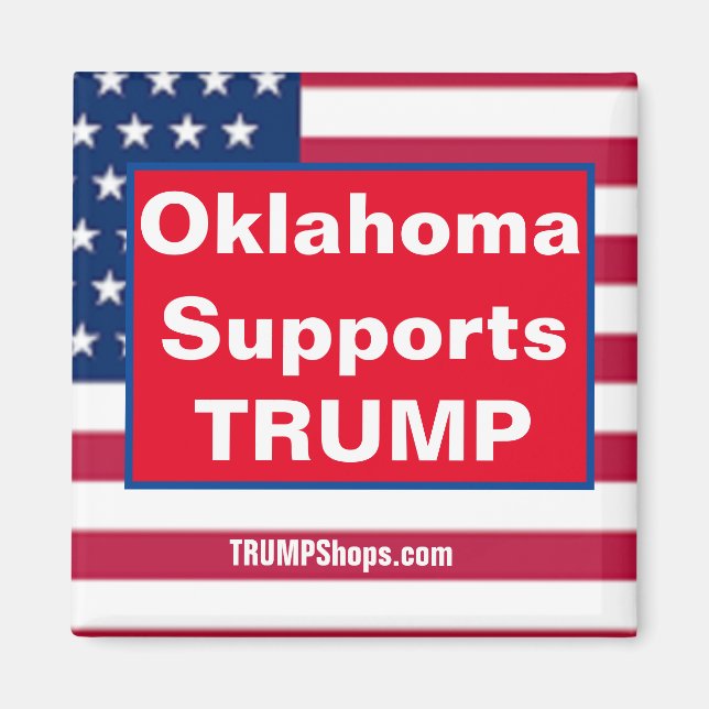 Íman Oklahoma suporta ímã TRUMP (Frente)