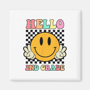 Íman Olá 2ª Série Hippie Sorriso Face Ck Para a Escola