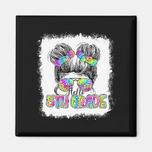Íman Olá, 5, Grau Mensageiro, Meninas Tie Dye Cute Back