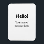 Íman Olá adicionar mensagem de nome simples item de neg<br><div class="desc">Design</div>