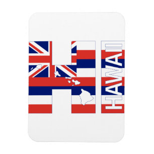 Íman OLÁ! bandeira do Hawaiian das ilhas de Havaí