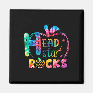Íman Olá Cabeça Iniciar Rock Tie Dye de Volta ao Ensino