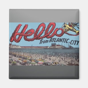 Íman Olá! de Atlantic City, vintage