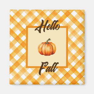 Íman Olá, Decoração de Abóbora Laranja Russo