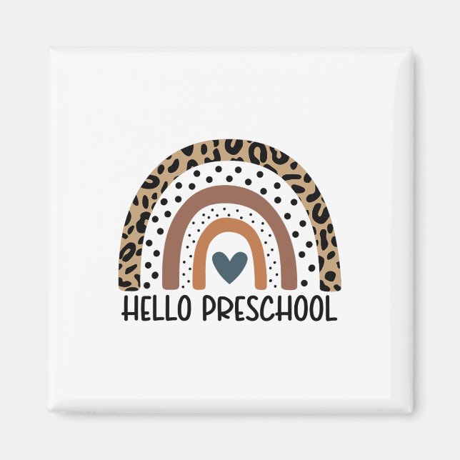 Íman Olá Equipe de Professores da Pré-Escola Arco-Íris  (Frente)