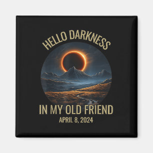 Íman Olá Escuridão Meu Velho Amigo Eclipse Solar Abril