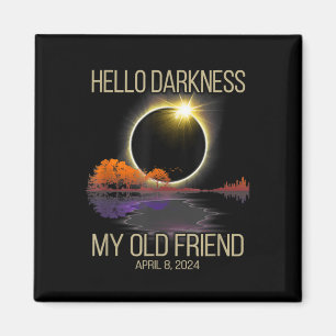 Íman Olá Escuridão Meu Velho Amigo Eclipse Solar Abril