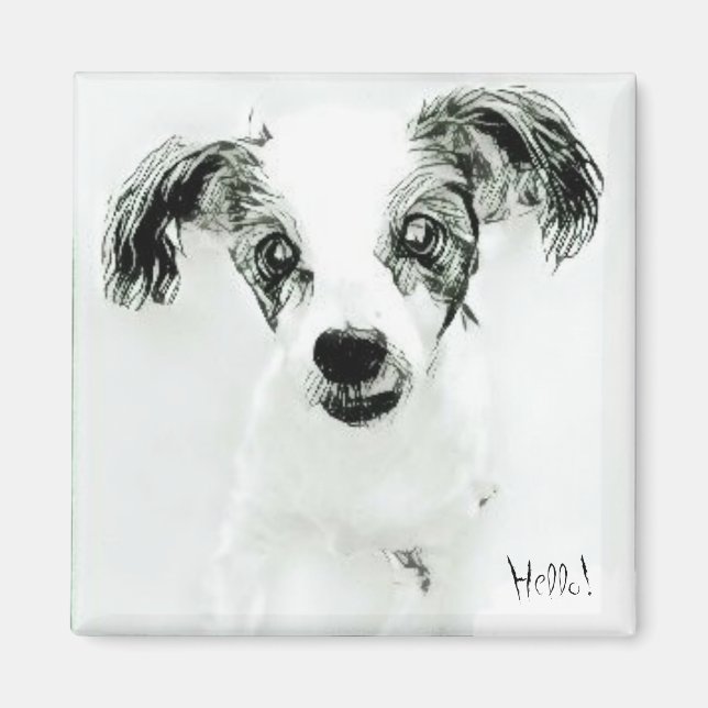 Íman Olá, Magneta de Cachorro (Frente)