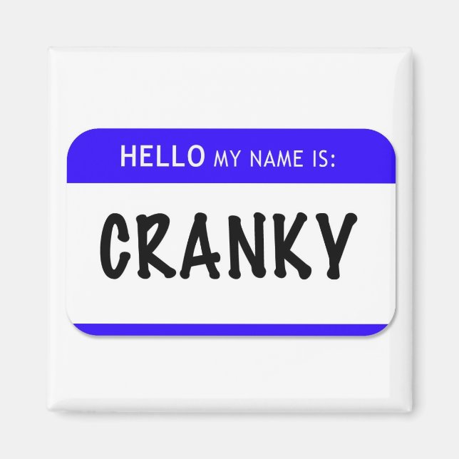 Íman Olá Meu Nome É: Cranky (Frente)