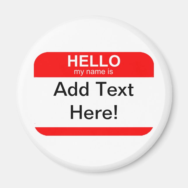 Íman Olá Meu Nome é Flexível (Frente)