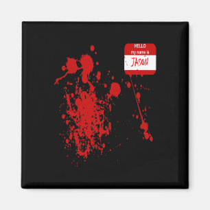 Íman Olá Meu Nome É Jason Dia de as Bruxas engraçado Co