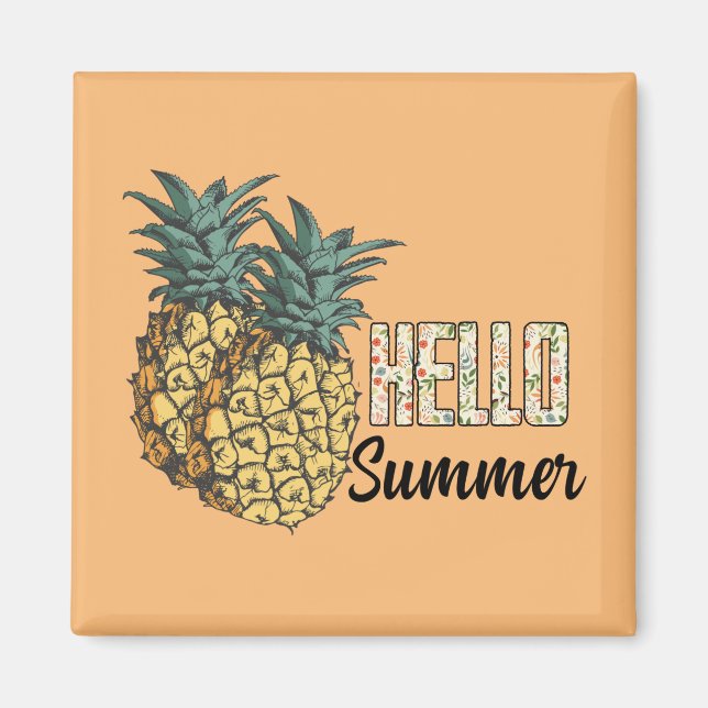 Íman Olá Summer Pineapple (Frente)